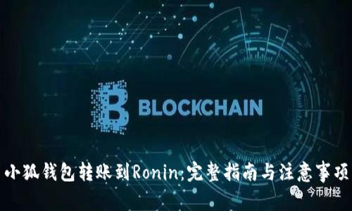 小狐钱包转账到Ronin：完整指南与注意事项