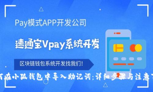 如何在小狐钱包中导入助记词：详细步骤与注意事项